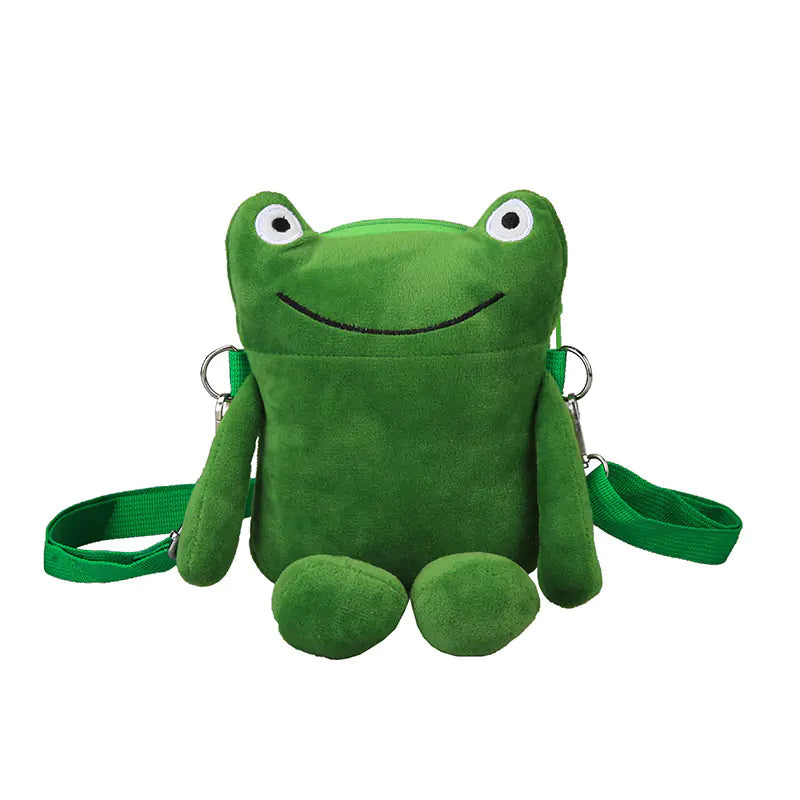 Frog Plush Shoulder Bag