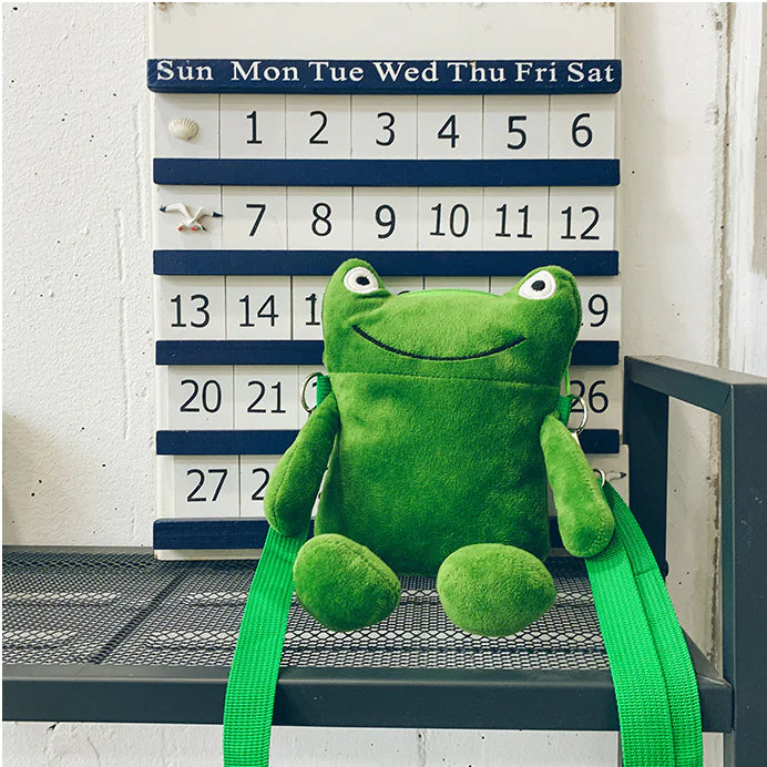 Frog Plush Shoulder Bag